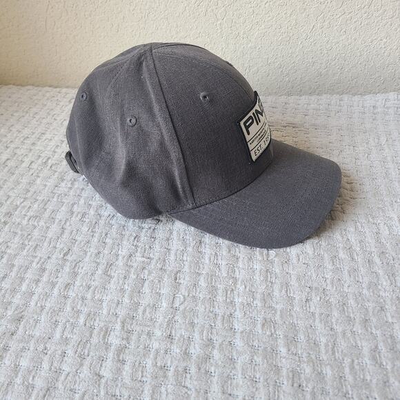 Ping Gray Baseball Cap with Logo One Size Fits Most - Picture 3 of 10